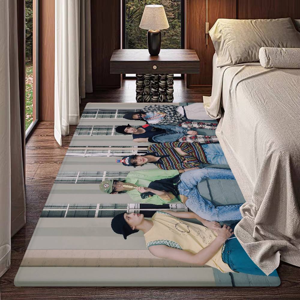 KPOP C-cORTIS Floor Mat Rectangle Anti-slip Home Soft Badmat Front Door Indoor Outdoor Mat Welcome Doormat