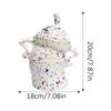 Canister With Attitude Creative Akimbo Cup Mugs Food Jars for Kitchen Storage Container with Airtight Lid Christmas Decoration