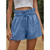 Women's High Waist Loose Fit Wide Leg Shorts Casual Summer Drawstring Pants
