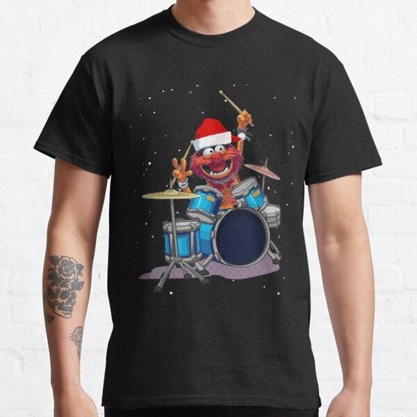 Christmas Muppet Animal Drummer Classic T-Shirt XL