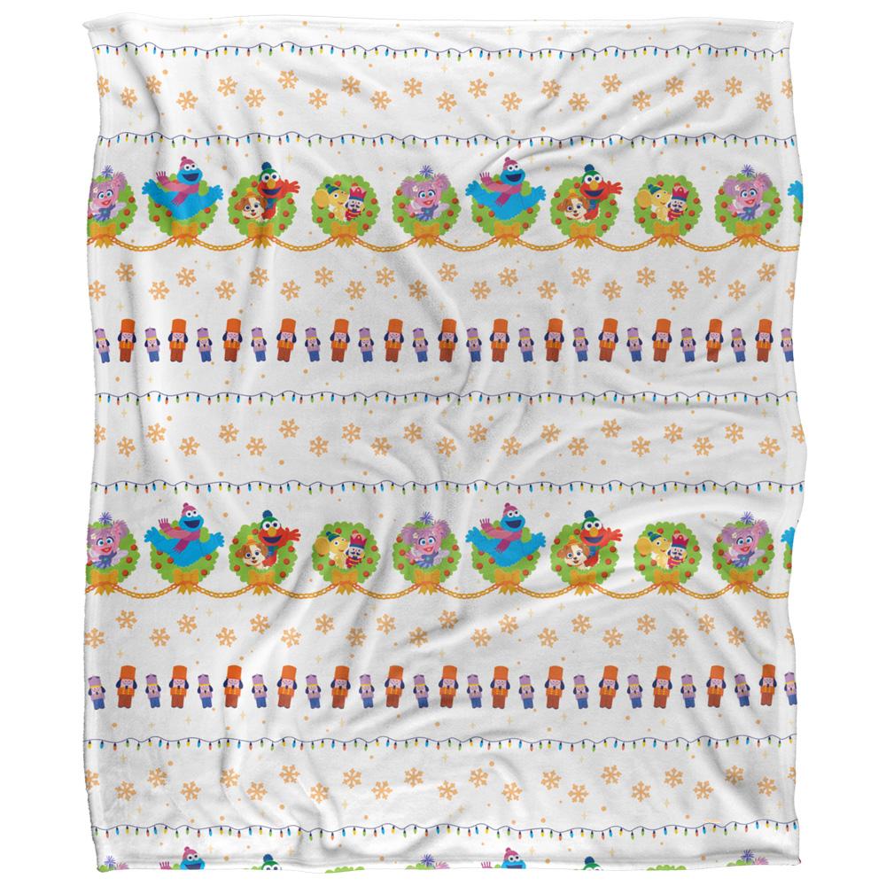 Sesame Street Silky Wreath Supersoft Blanket