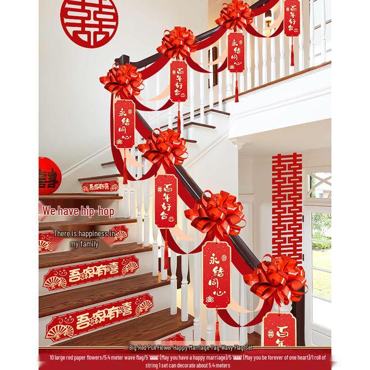 Wedding Handrail Decor: Stair & Balcony Floral Accents for Venue Styling