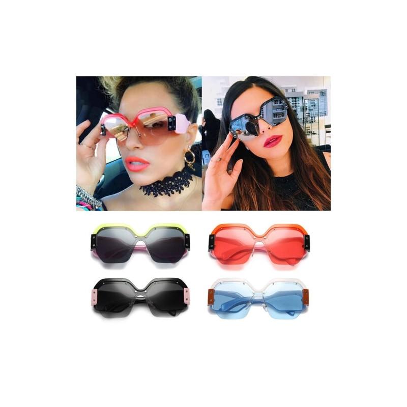 Stilvolle Große Übergroße Damen Frauen Sonnenbrille Designer Halbrahmen Retro Mode 2018 Für Alle Anlässe