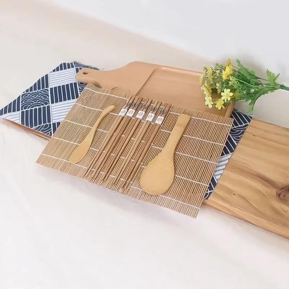9/12pcs DIY Sushi Rice Roller Bamboo Sushi Mat Cooking Tools Sushi Making Kit Food Stalls