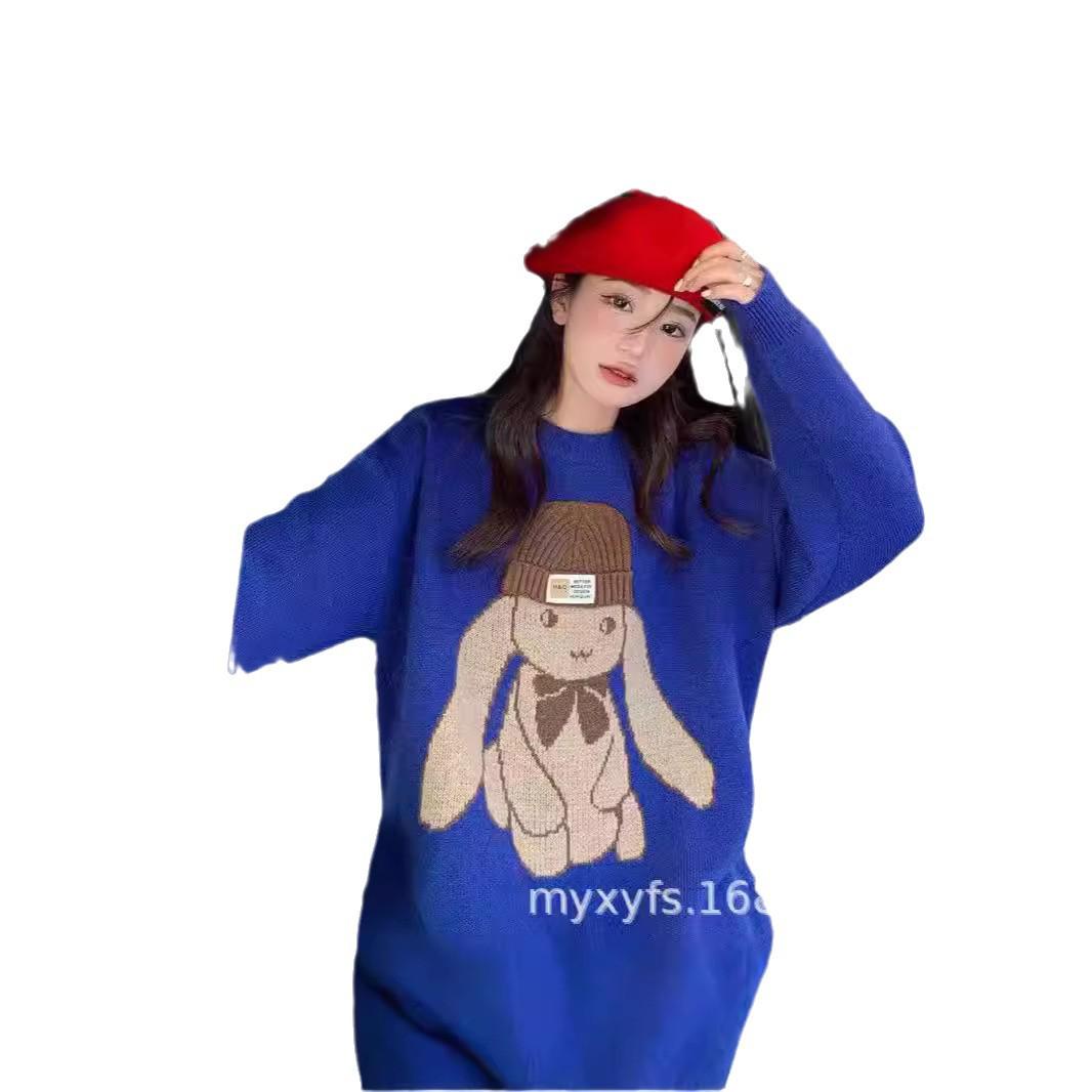 

Cozy Red Hooded Pullover Sweater - Women s Autumn/Winter Loose Fit One Size красный
