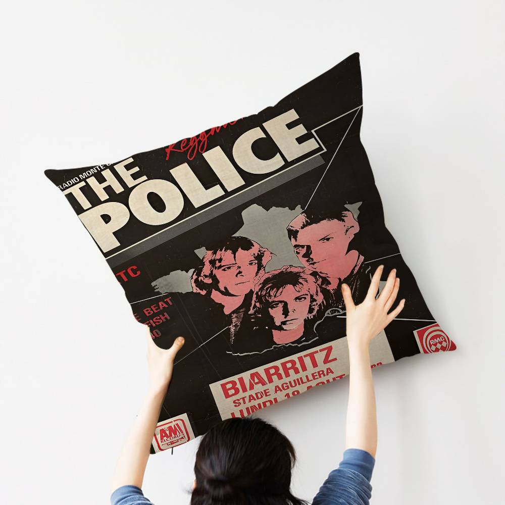R-Rock Band T-The P-Police Pillow Anime Pillow Sofa Bed Head Pillow Cover Cushion Cover 45X45 Cm Fashion