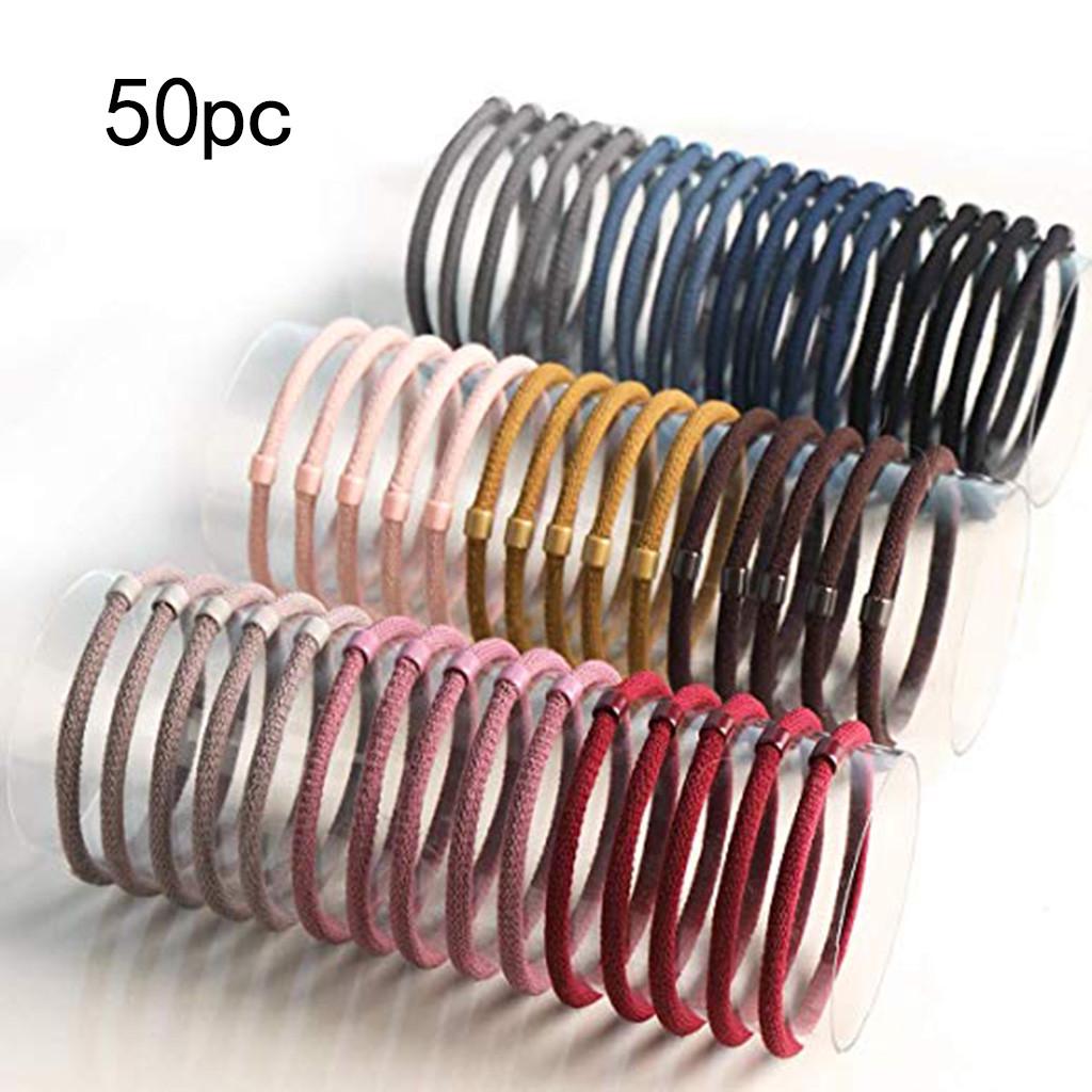 

[brisand] 50 шт. эластичные резинки для волос для девочек, браслет из веревки с хвостиком, резиновая веревка