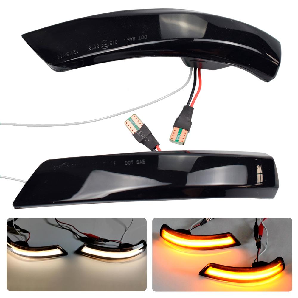 Dynamic Turn Signal Light LED Side Rearview Mirror Sequential Indicator Blinker Lamp For Ford Focus 2 3 Mk2 Mk3 Mondeo Mk4 EU