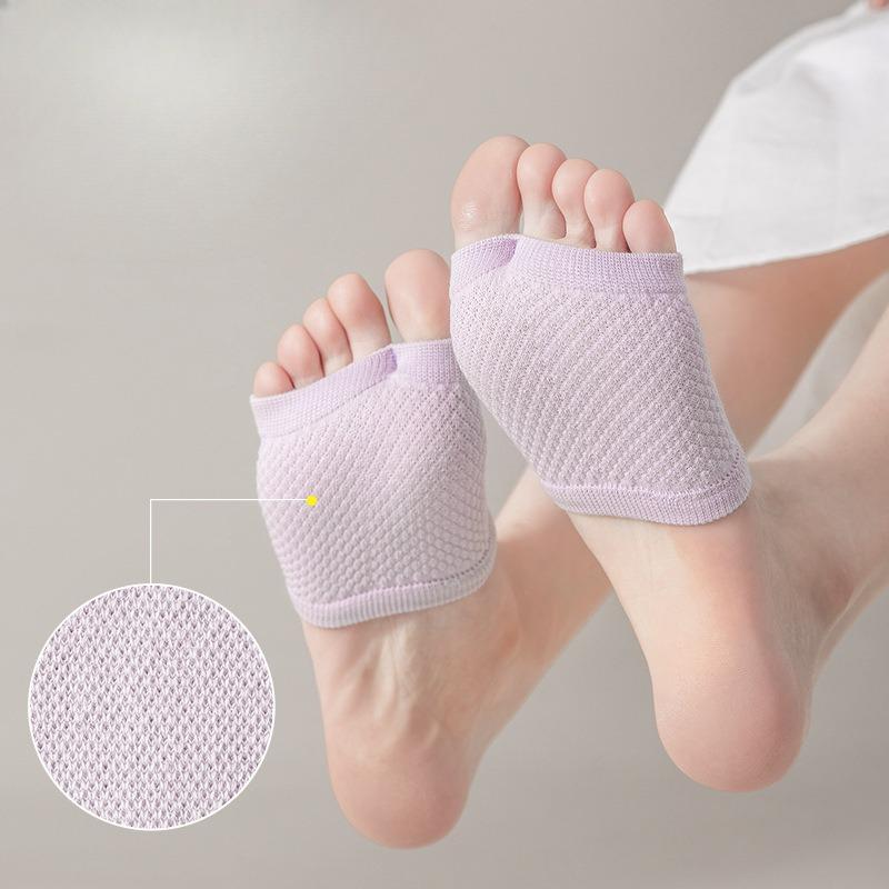 Halbfußsocken für Damen im Sommer, dünne Halbzehen-Zehensocken, rutschfeste Zwei- oder Fünf-Zehen-Slipper, unsichtbare Bootssocken aus reiner Baumwolle