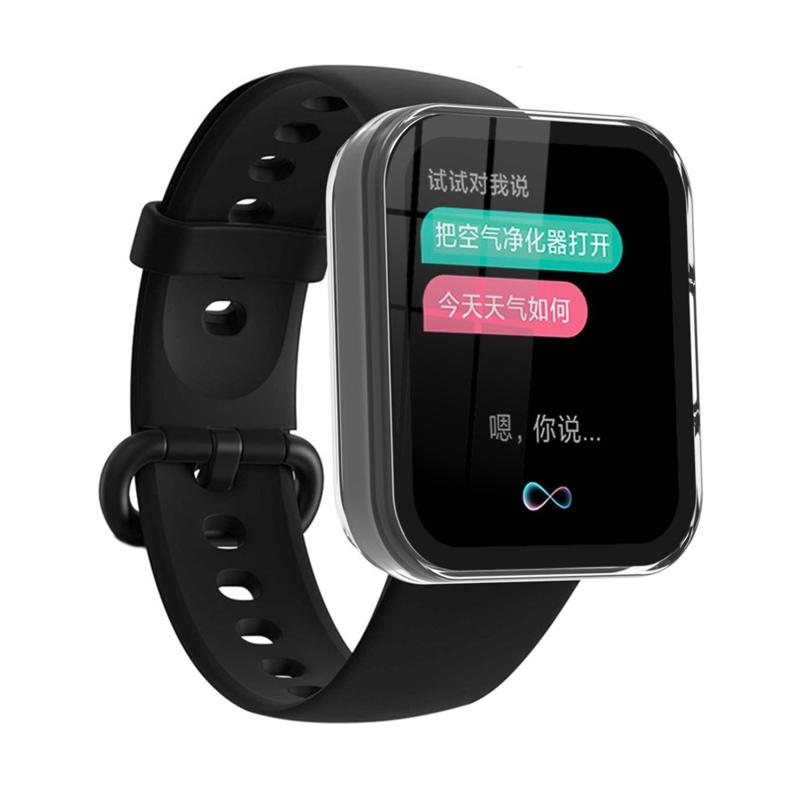 Passend für Redmi Watch 2 Gehäuse Hülle Gehärtete Folie Displayschutz Stoßfest Einteilig für Schale für Smartwatch Co