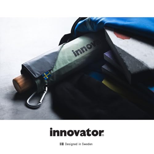 ogawa (Ogawa) Guarda-chuva dobrável Innovator Wide, Abertura manual, 60 cm, Adequado para Sol e Chuva, Proteção UV e Bloqueio de 99%+ da Luz, Proteção Térmica, Água