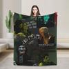Saw Jigsaw Horrorfilm Mode Decke Fleece Herbst Winter Halloween Gothic Atmungsaktive Dünne Überwurf Mode Decke für Schlafzimmer