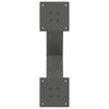 Vidaxl Coffee Table Legs, 2 Pcs, Anthracite, 60X(30-31) Cm, Steel