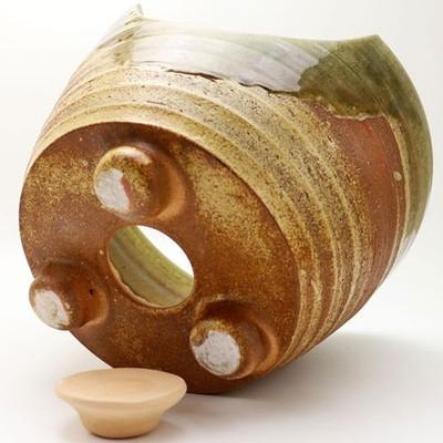 Shigaraki Ware Tea Ceremony Furo Brazier (Benihachi Style) 9 Sun