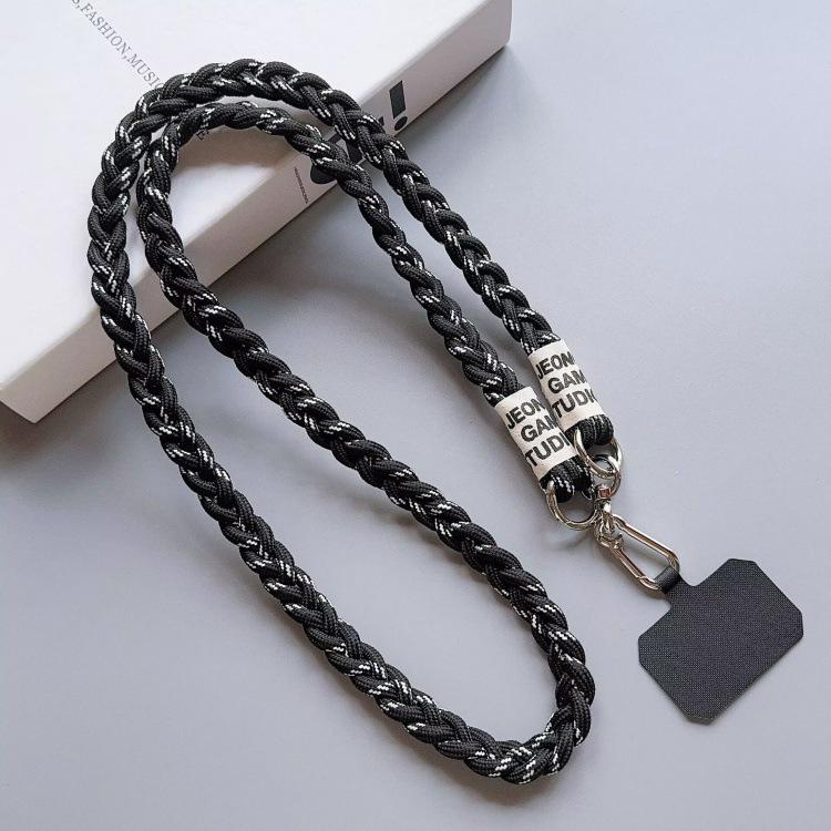 

Crossbody Hemp Rope Phone Lanyard with Cute Doll Pendant and Card Holder