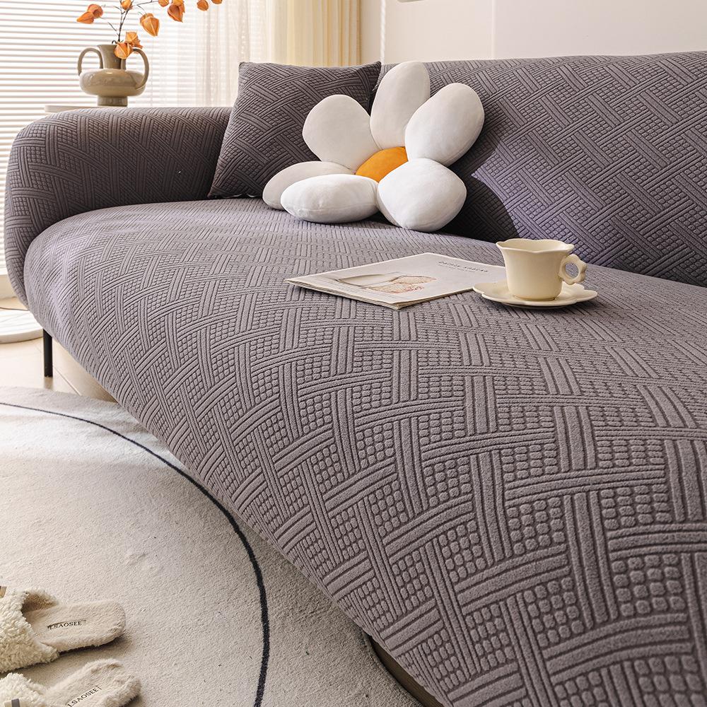 Elastic Sofa Cover All in One All in One Cover  Simple and Suitable for All Seasons Full Cover with Fabric Anti Slip and Dust Proof Sofa Cover
