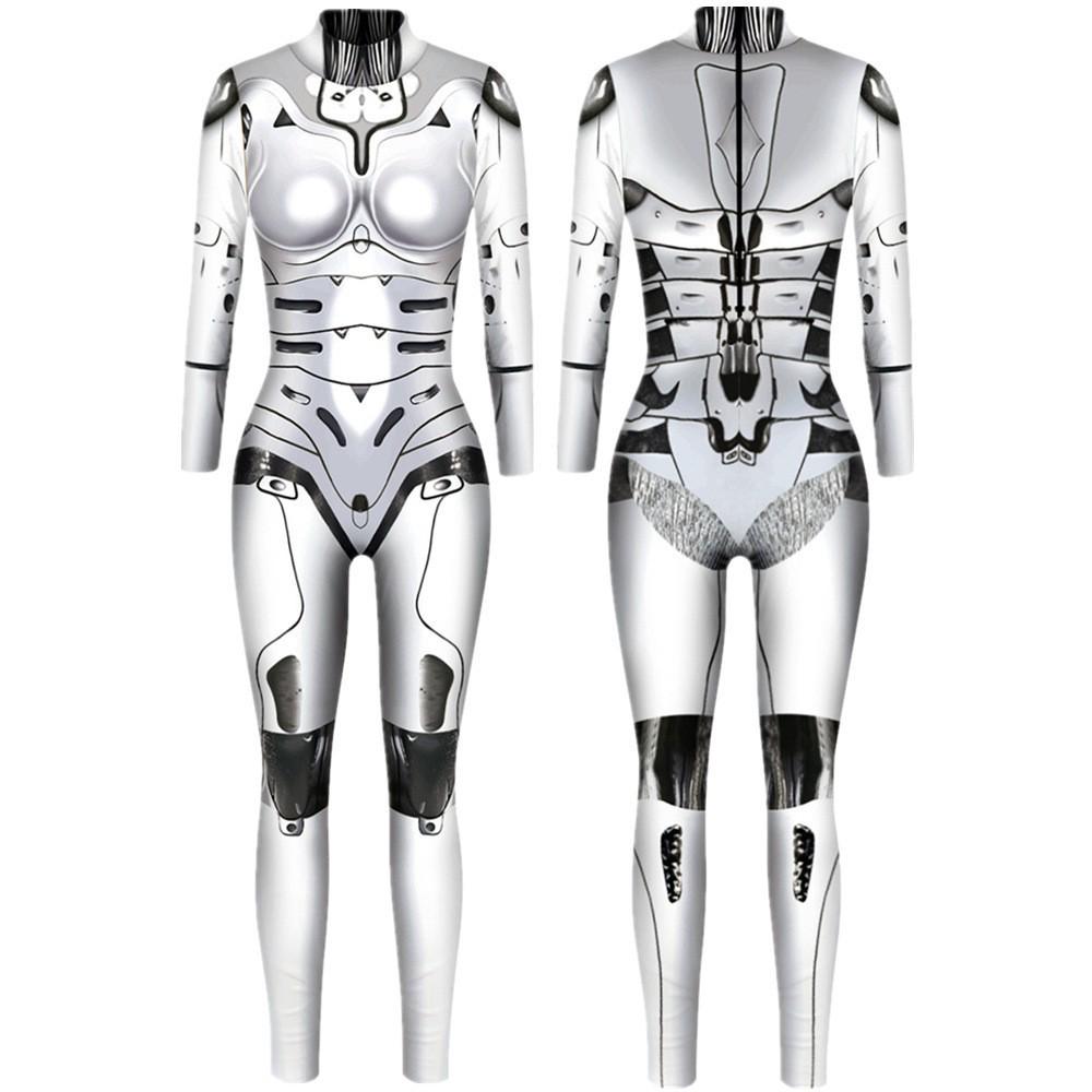Halloween 3D Robot Armor Parent-Child Cosplay Jumpsuit