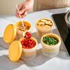 Onion Storage Box Double Layer Sealed Preservation Box Plastic Fruit Vegetable Drainage Container Scallion Ginger Garlic Basket