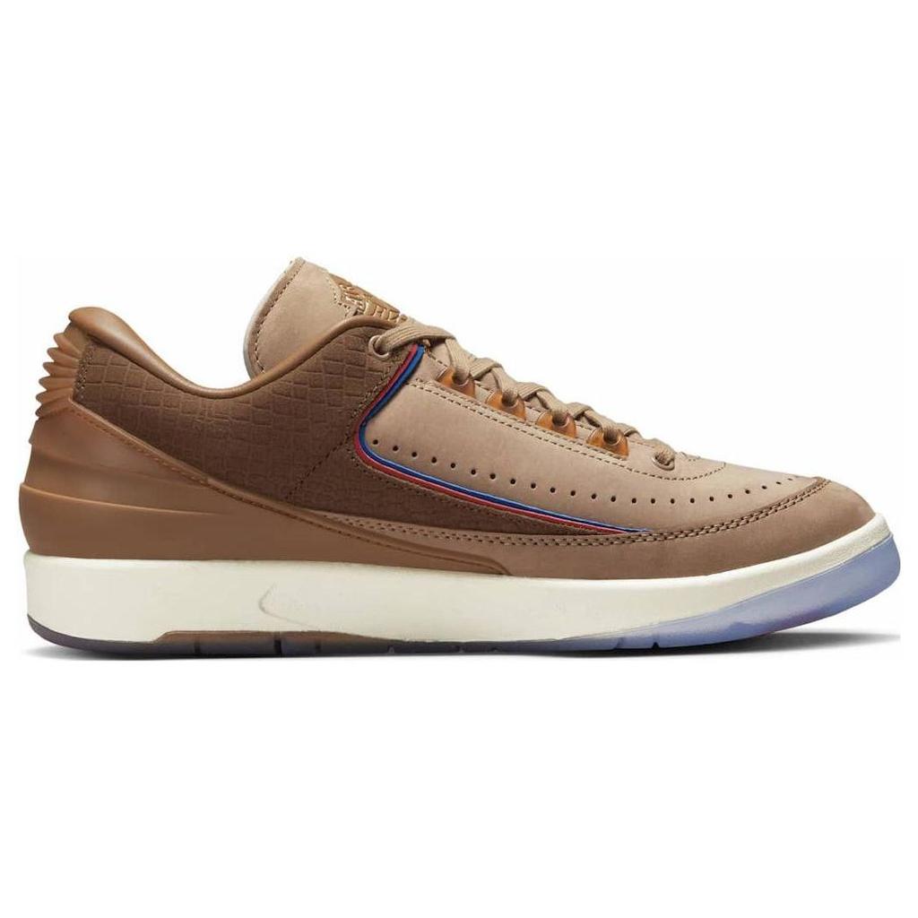 Two 18 X Air Jordan 2 Retro Low Unisex Sneakers Tan Rocky-Tan British-Tan DV7129-222