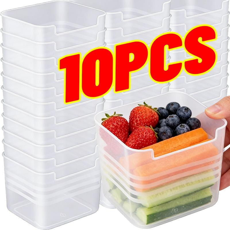 10/1pcs Clear Refrigerator Storage Box Kitchen Fresh-keeping Boxes for Vegetable Fruits Fridge Side Door Containers Organizer