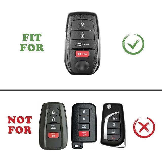 TANDRIVE Key Fob Cover For Toyota 2025 2026 Grand Highlander Corolla Cross 4Runner Land Cruiser Highlander Crown Signia Sequoia Venza -2026,