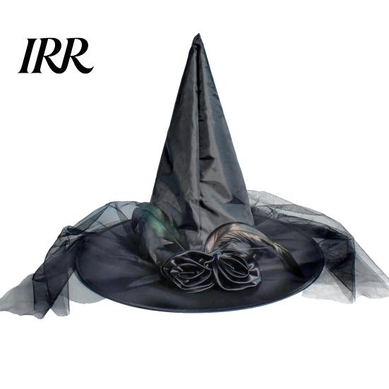 Halloween Party Accessory Witch Wizard Hat, Adult Kids Cosplay Cone Hat with Spider Pointed Web Star Decor, Gothic Costume Prop, Trick or Treat for