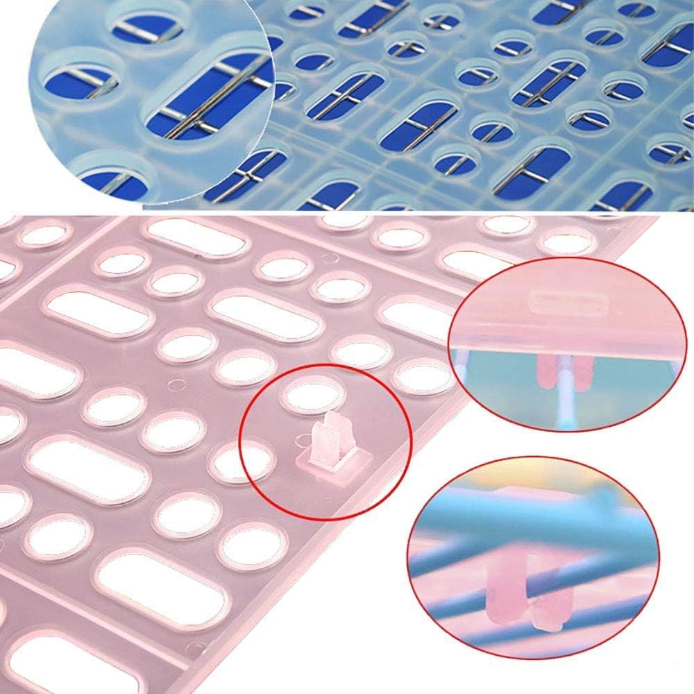Rabbit Feet Pad,4 Piece Hole Leak Water Design For Plastic Bunny Feet Pad Playpen Feet Mats Plastic Rabbit Cage Mat