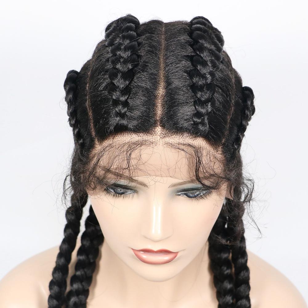 Lace Wig Hair Wig Female Long Hair Chemical Fiber Headgear Braid Wig Braid S