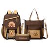 Capybara School Backpack Children School Bags Set Casual 3pcs Daypack Teens Girls Shoulder Bag Book Bag Schoolbag Kids Backpack