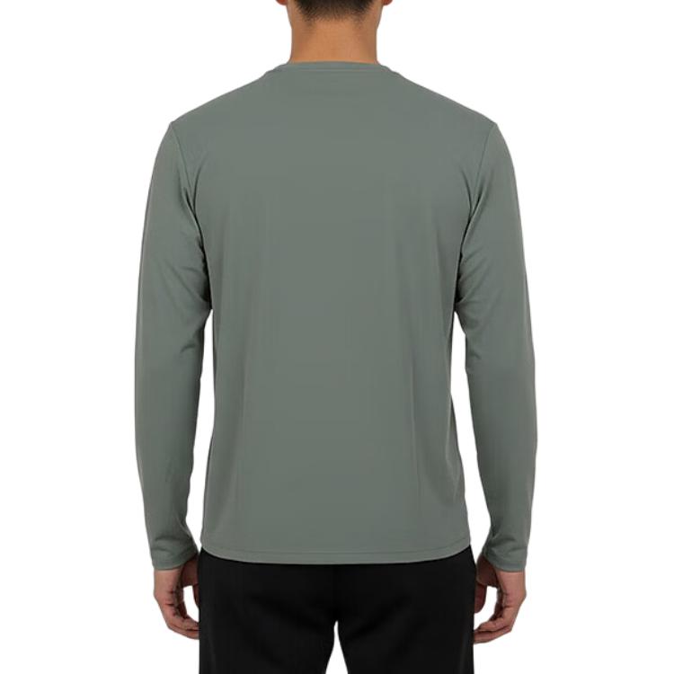 Jordan Dri Fit Solid Knit Crew Neck Long Sleeve T Shirt Men tops HQ8654-351