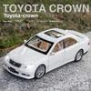 Alloy Car Model Toyota Crown Classic Sedan With Light And Sound For Collectors