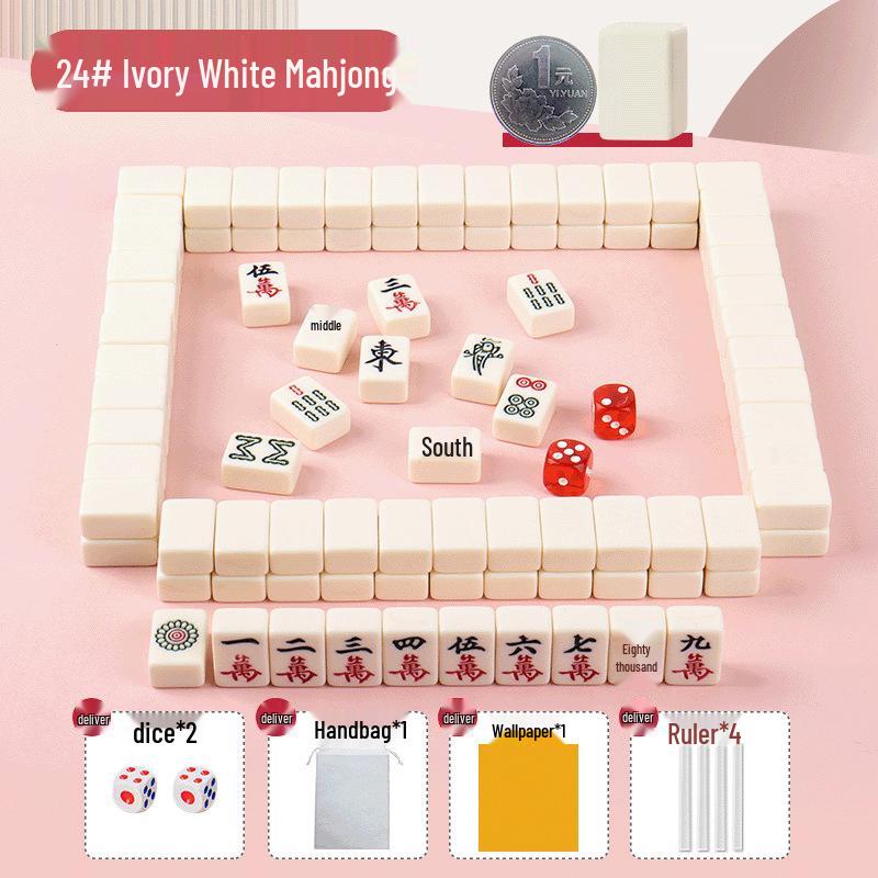 Tragbare Mini-Mahjong-Steine - Kompakt, Niedlich und Ideal für Camping, Wohnheime oder Reisen