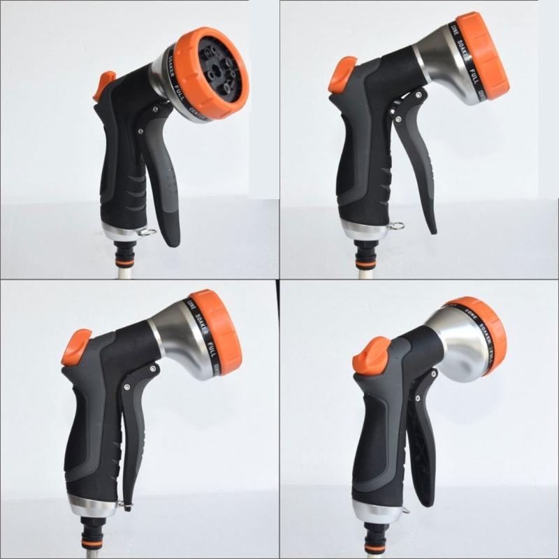 Multipurpose High Pressure Garden Hose Nozzle Ergonomic TPR Handle Durable ABS Body For Effective Landscape Irrigation