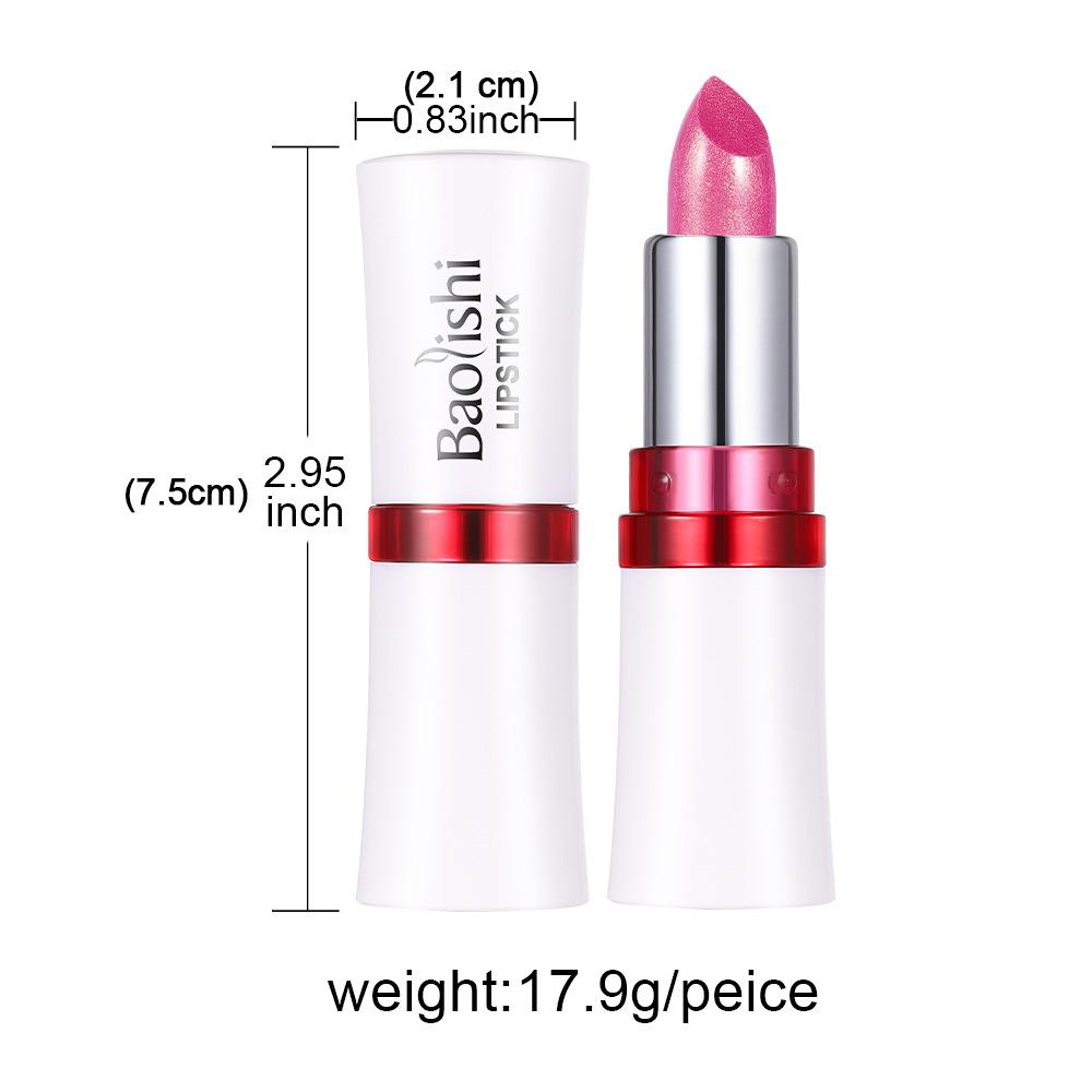 6 Colors Bold & Intense Glitter Shiny Metallic Lipstick Pearlescent Shimmer Lip Tint Long Lasting Easy Color Diamond Lipstick