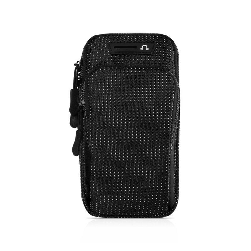 Breathable Mesh Sports Armband Phone Holder for 4.7-6.5 Inch Devices Upgrades Adjustable Straps for Outdoor Activity