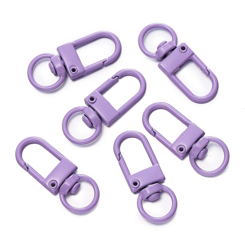 10pcs/Lot High Quality Colorful Alloy Snap Lobster Clasp Hooks Keychain Findings for DIY Key Chain Necklace Bracelet Supplies