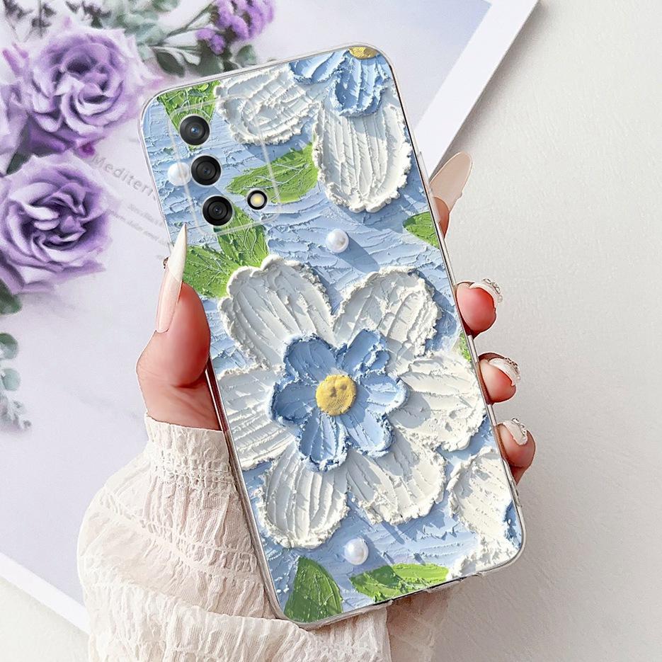 For Oppo A74 4G Case Reno 6 Lite CPH2365 Cute Cat Lion King Painted Cover Soft Slim Phone Case For Oppo A95 A 74 Reno6 Lite Bags