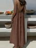 New Women's Strappy Cardigan Loose Backless Home Wear Dress