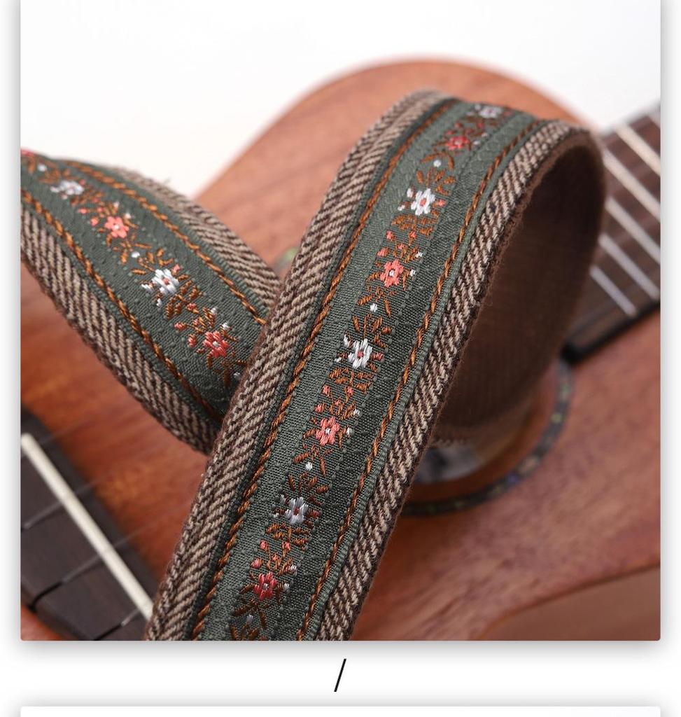 Longteam Embroidered Ukulele Strap
