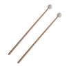 Marimba Keyboard Mallets Rubber Heads Wood Glockenspiel Chime Sticks for Xylophone Marimba Harp White