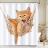 Green Frog Cute Shower Curtain Bathroom Funny Cartoon Waterproof Bath Curtain Polyester Fabric Dafield Bath Screen With 12 Hooks