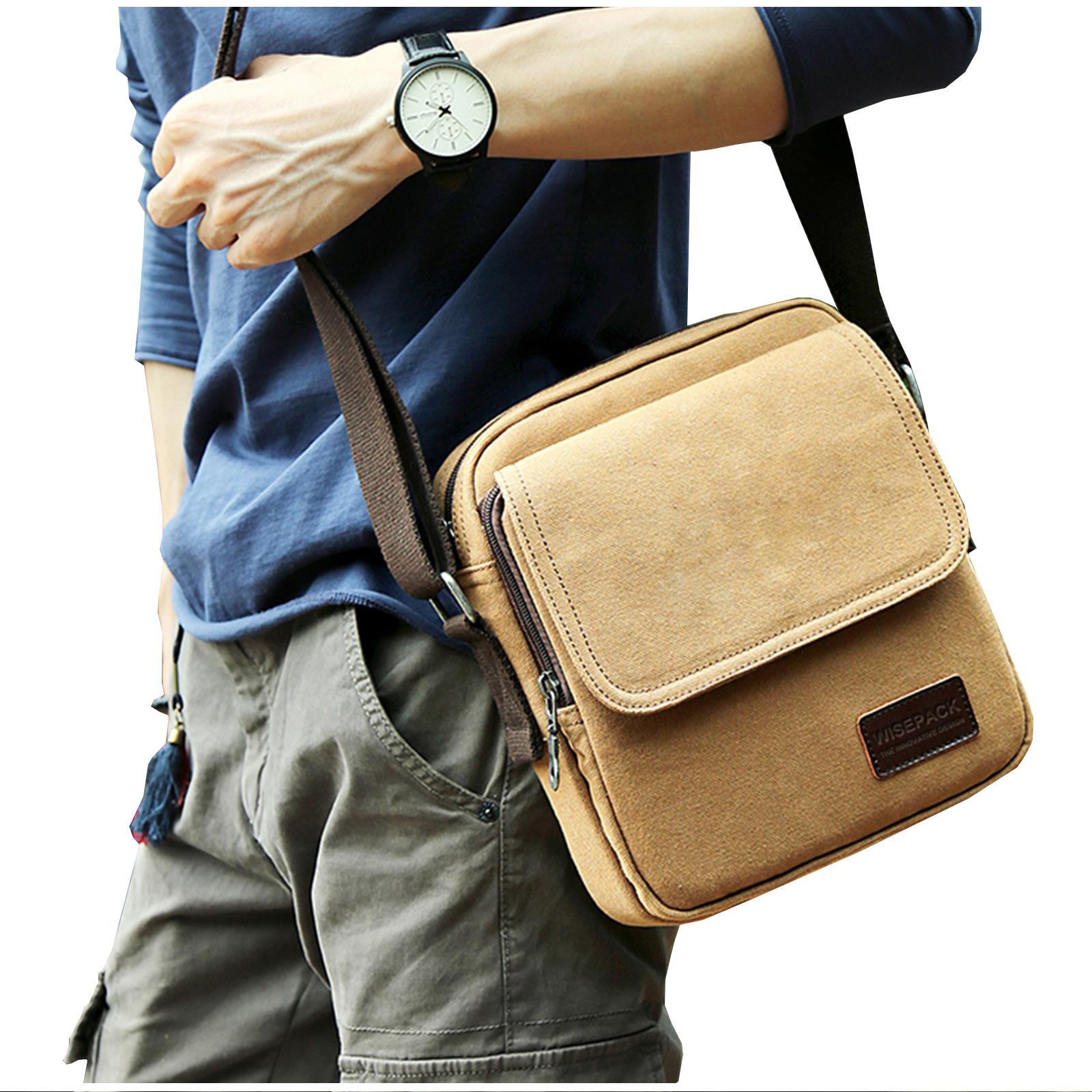 

Men Vintage Messenger Shoulder Bag Male Travel Crossbody Purse Briefcase Business Bag Laptop Satchel Bags Briefcase for College хакі