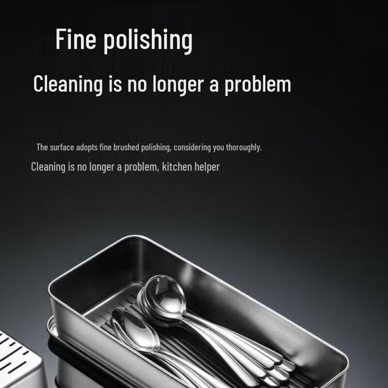 Stainless Steel Draining Chopstick & Spoon Holder