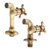 Faucet Wall Mounted Vintage  Brass Faucet Single Cold Water Tape for Kitchen Sink Mop Pool Wall Mount Faucet Vintage Faucet