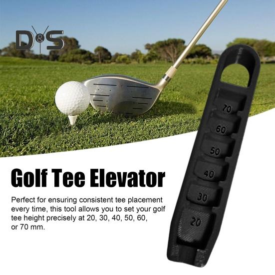 Golf Tee Elevator 3D Printed Golf Tee Height Gauge Portable Tee Height Adjuster Precise Placement At 20-70mm Gift for Golfers