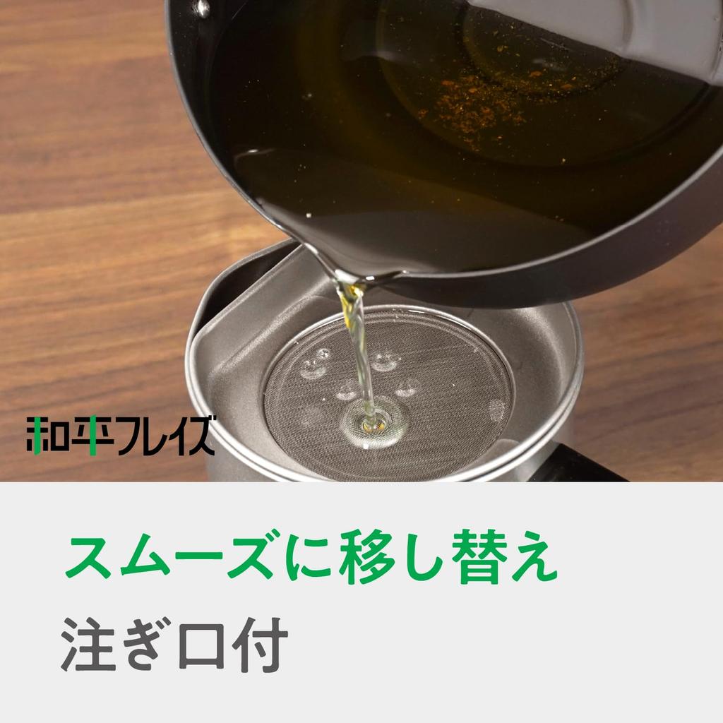 Wahei Freiz Iron Deep with Induction Gas Oil-Splash-Resistant Fryer, 22cm, Thermometer, Compatible, Compatible, Two-Handed Operation, RB-2766