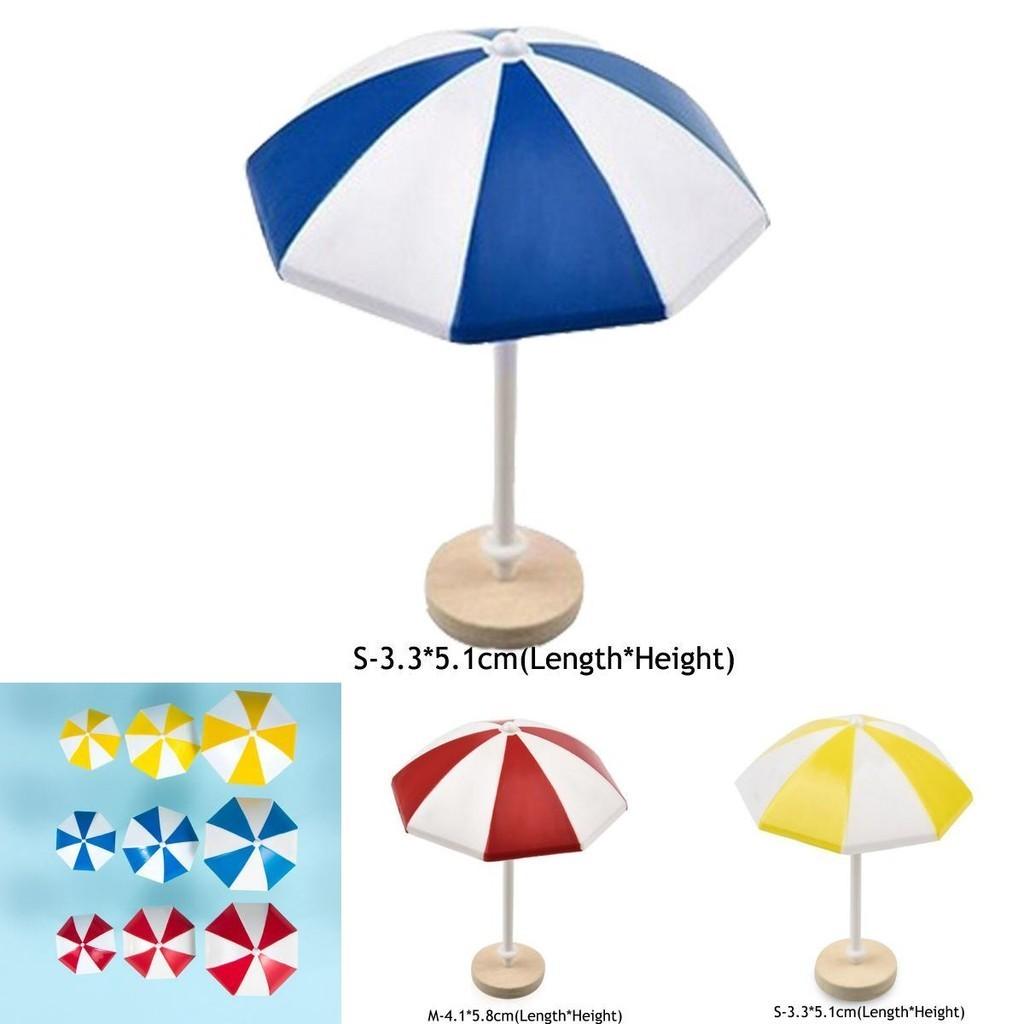 Adorable Mini Sun Umbrella Micro Landscape Ornament For Charming Dollhouse Decor