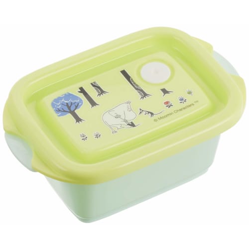 Skater Food Container & Wet Towel Gift Set (1000 yen) Moomin Forest Made in Japan SET937