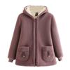 Women Autumn Winter Plus Size Warm Jacket Add Velvet Thickened Lamb Velvet Coat Outerwear