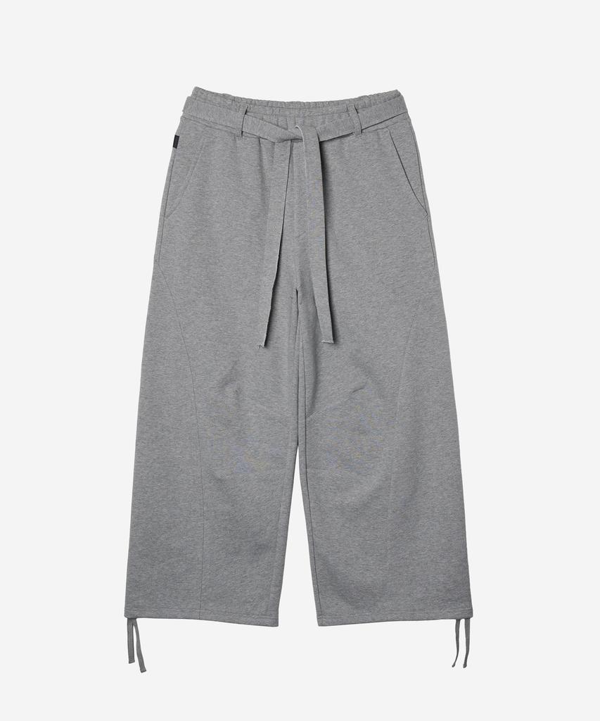NODE LABS Dev:10 Belted Sweatpants_Melange Gray